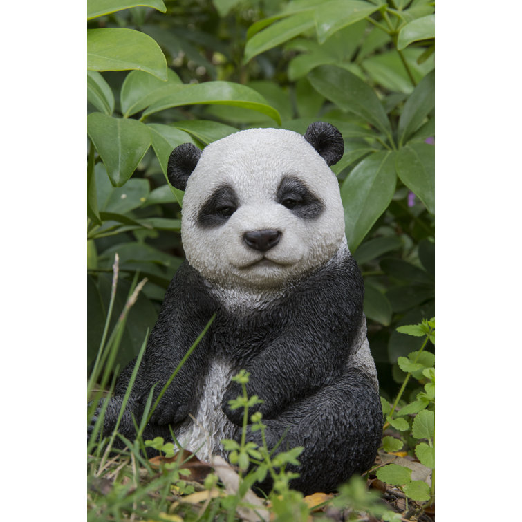 Hi-Line Gift Ltd. Drowsy Panda Sitting Statue & Reviews - Wayfair